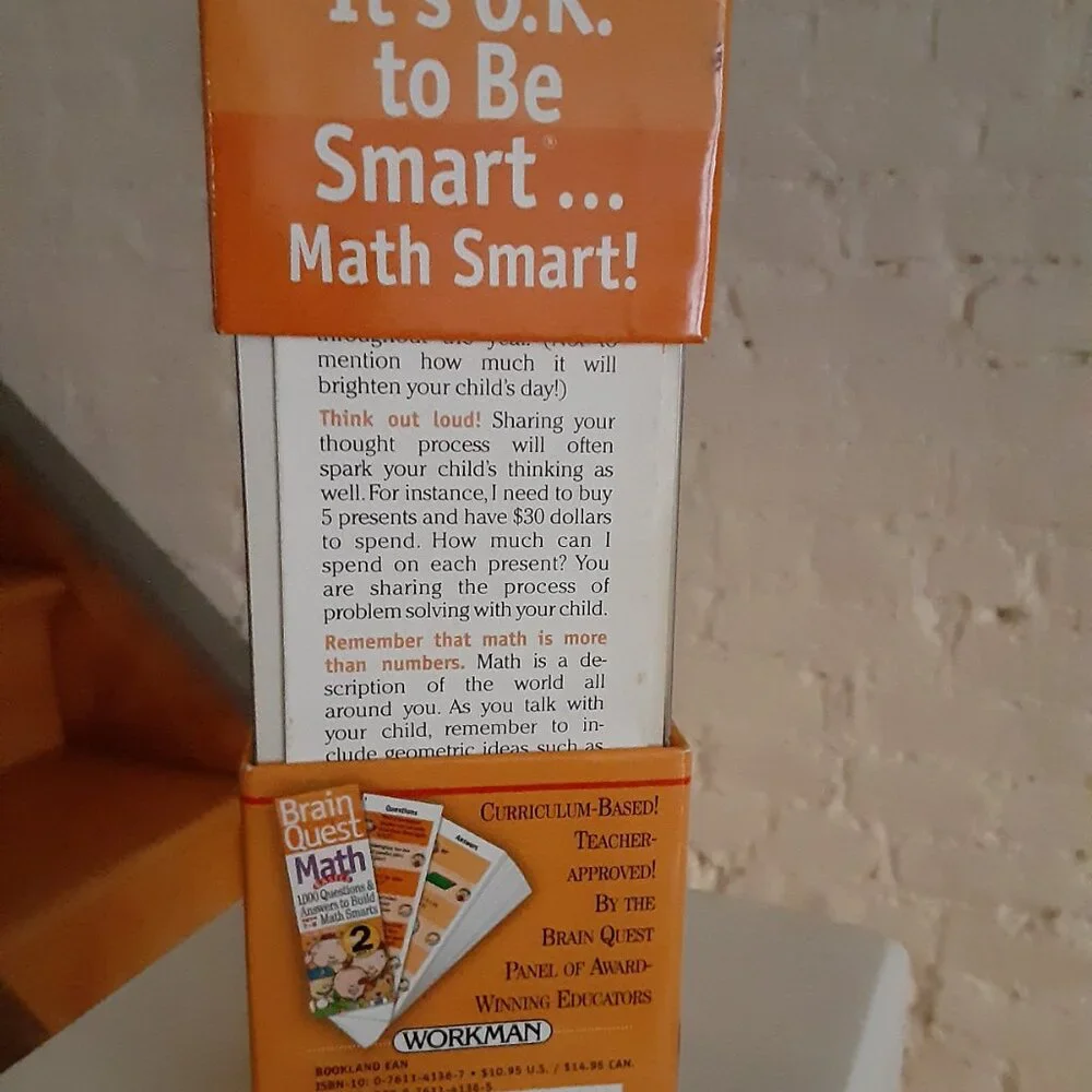 Brain Quest Math basics - grade 2 and Bonus WORLD CARDS